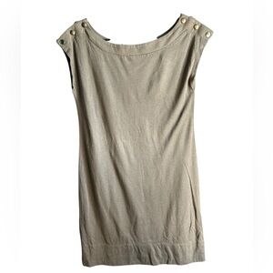 Express Gray Boxy Tunic Top